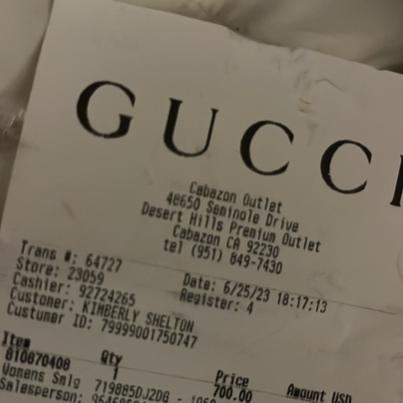 Calfskin Web Mini Ophidia Shoulder Bag Black - Picture 8 of 9